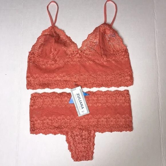 Zuliana Size Large Lace 2 Piece Cheeky Set. Made In Brazil. New With Tags. - Picture 5 of 6